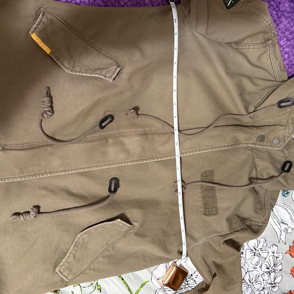 Superdry Military Field Jacket in Khaki Brown - Picture 8 of 10